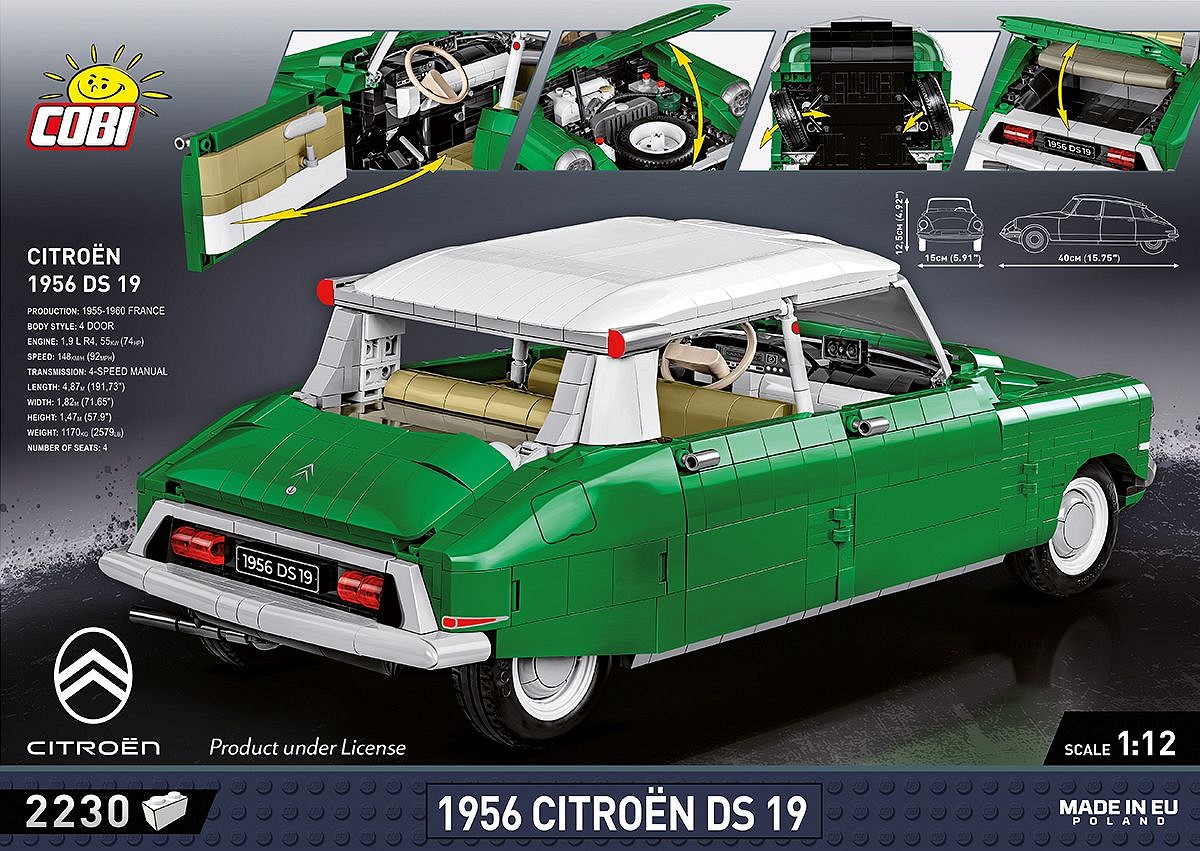Youngtimer Collection Citroen 2CV type A Vehicle (80 Pieces) - COBI